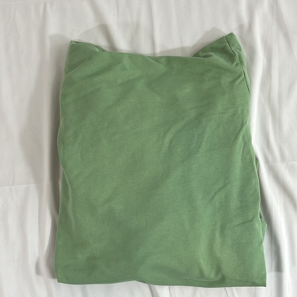 Excellent pre-owned C.M.C Women’s Sz L Open Front Green Hooded Cardigan - Picture 4 of 6